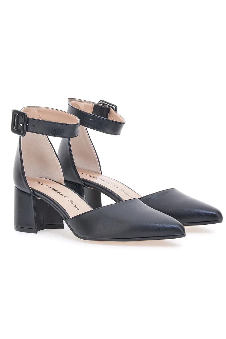 PITTARELLO COUTURE Décolleté Nere con Cinturino 8017 SCHWARZ