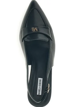 MARIELLA BURANI Décolleté nere con cinturino slingback e morsetto decorativo 51101C1563 NERO Clearance