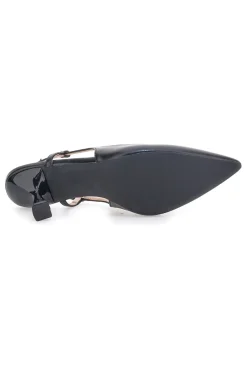 FIRST LADY Décolleté nere slingback con tacco P653 NERO Hot