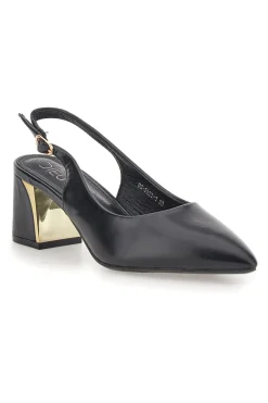 MON DIEU Décolleté slingback tacco medio DQ50233 NERO Discount