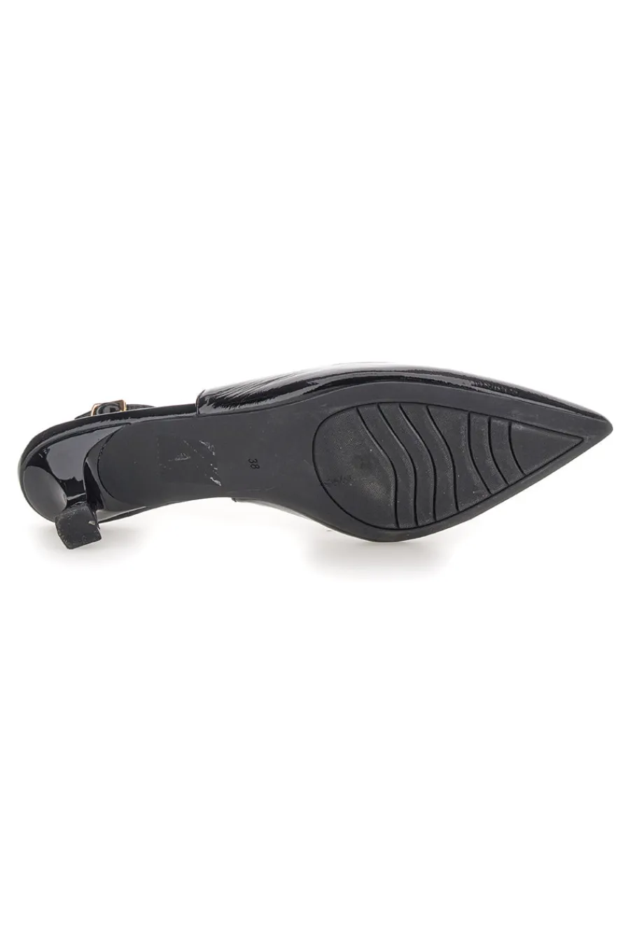 MON DIEU Décolleté vernice slingback tacco medio FDS246C NERO Online