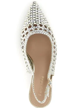 FIRST LADY Décolleté e argento con strass e cinturino P660 ORO Hot