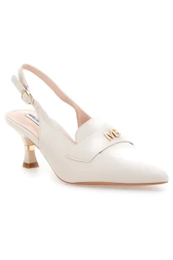 MARIELLA BURANI Décolleté Panna Con Cinturino e Tacco 51101 New
