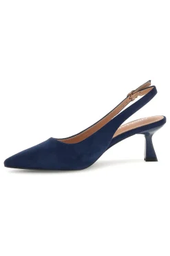 FIRST LADY Décolleté slingback blu in tessuto effetto soft touch P671 BLUE Online