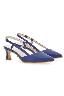 PITTARELLO GLAM Décolleté Slingback con Tacco Medio NAVY Outlet