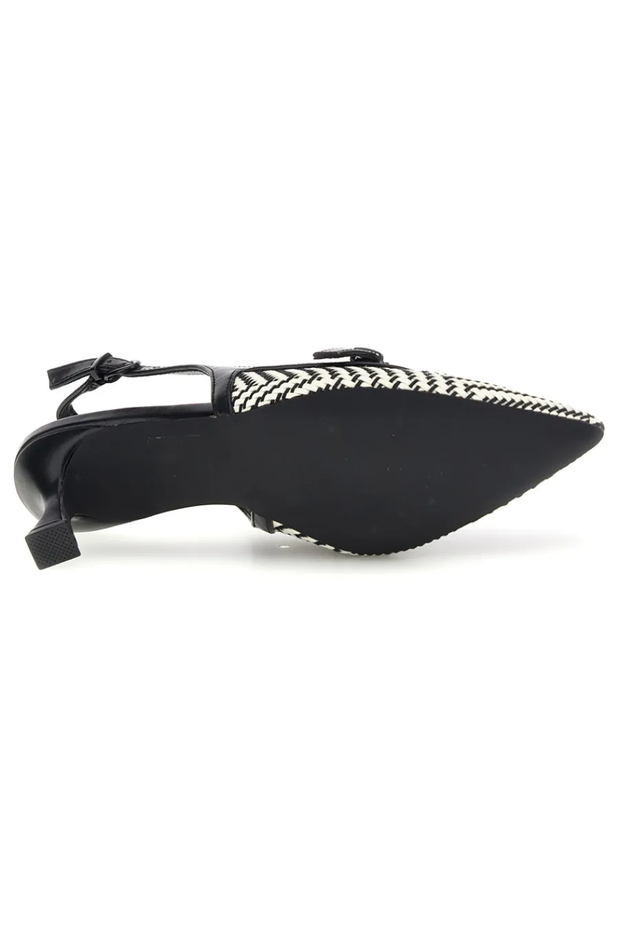 FIRST LADY Décolleté Slingback nere con cinturino e tacco medio P666 Best