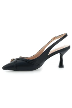 FIRST LADY Décolleté Slingback Nere con Cinturini Decorativi P531 NERO Discount