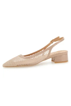 MON DIEU Décolleté Slingback Nude con Tomaia Traforata 8831 ROSA Hot