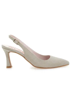PITTARELLO ROMANTIC Décolleté Slingback con Tacco a Punta PITTARELLO GLAM 51 PLATINO Online