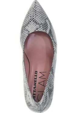 PITTARELLO GLAM Décolleté stampa pitonata grigia effetto lucido 660 Online