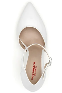 PITTARELLO ROMANTIC Decolleté Bianche Con Cinturino 4615