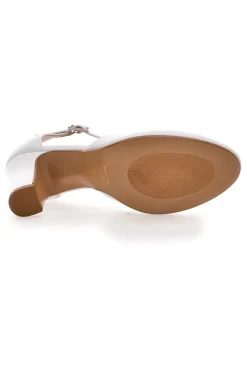 PITTARELLO ROMANTIC Decolleté Bianche Con Cinturino 4569 LUCE Clearance