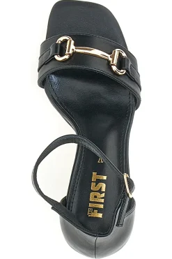 THE FIRST Die ersten 1802-Sandalen mit Absatz in SCHWARZ Sale