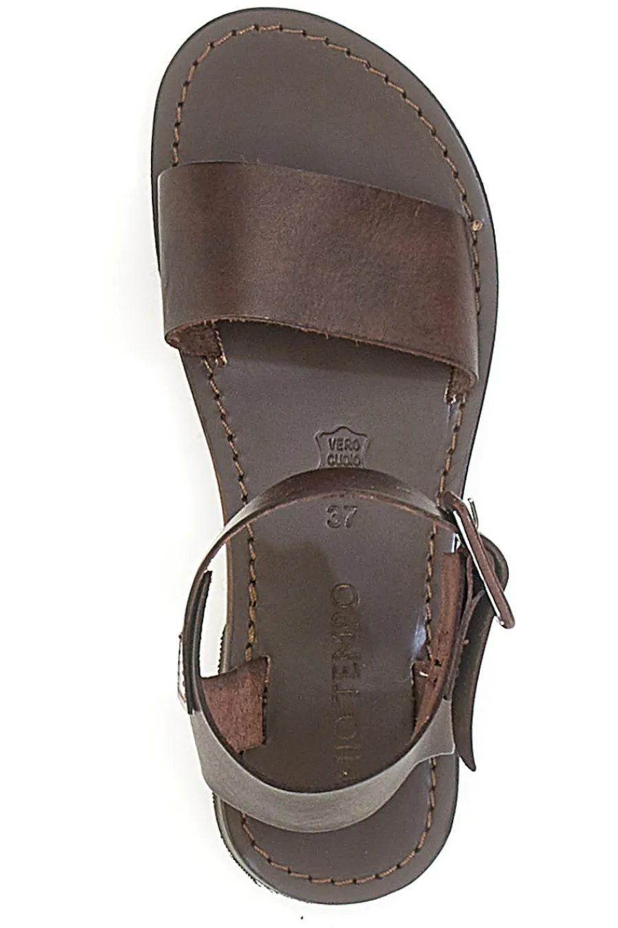 Donna MIO TEMPO Echtledersandalen 1734 Braun
