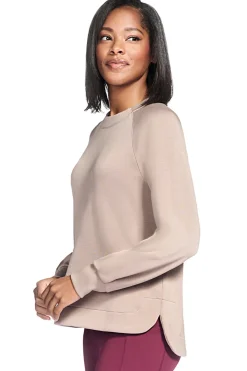 Donna SKECHERS Fepa beige con aniche ragan e oro tondato KECHUXE Eevate Crewneck