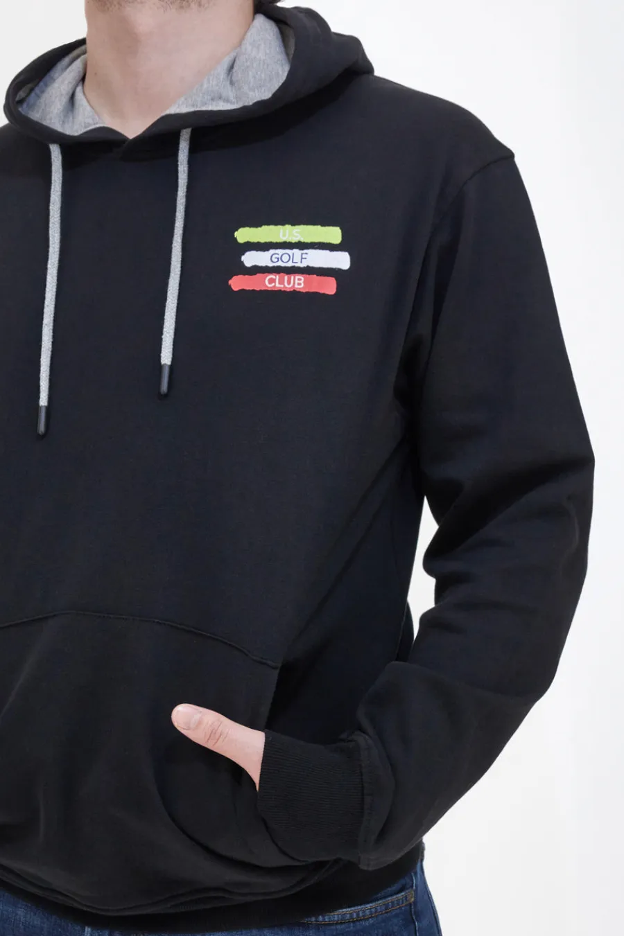 Uomo GOLF CLUB Fepa con Cappuccio Nera U 1255
