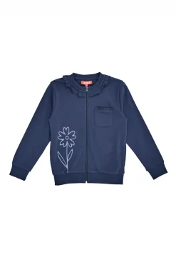 PITT KIDS Felpa Girocollo con Cerniera Blu 0505