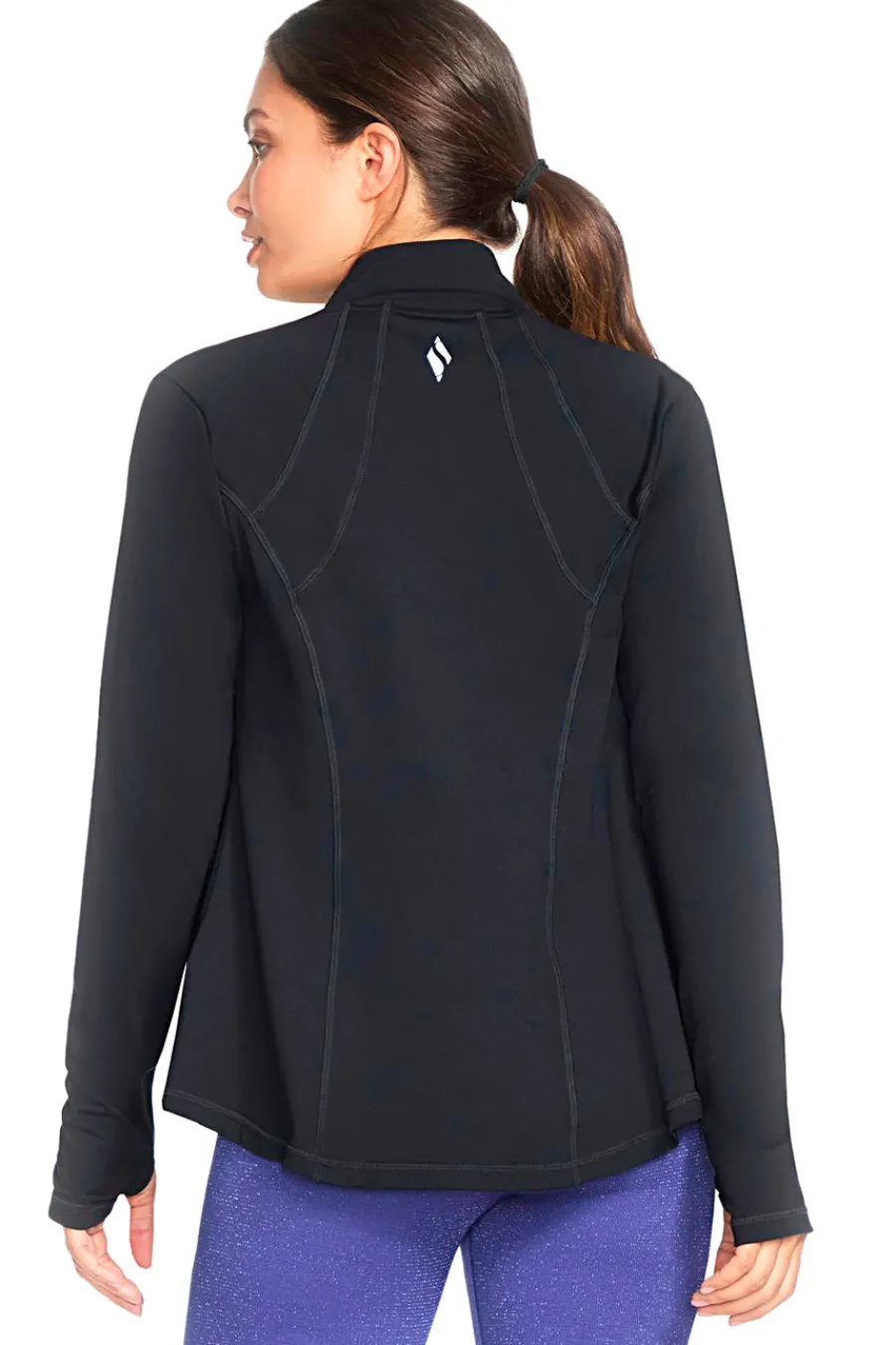 Donna SKECHERS Fepa Nera con Cerniera Centrae HECKER GO WAK Jacket