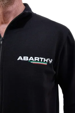 Uomo ABARTH Fepa nera fu zip 100% cotone AH002ZP