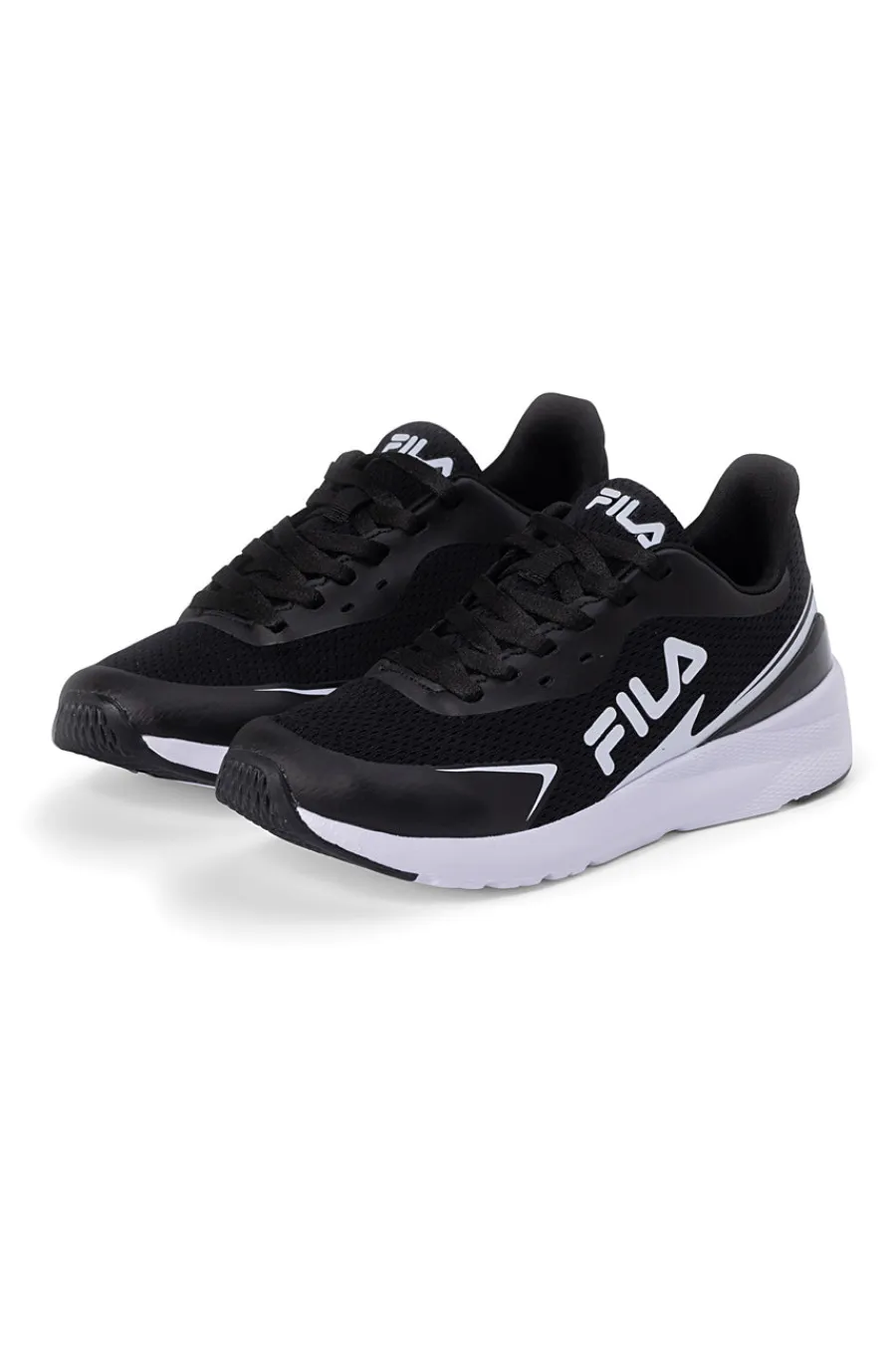 FILA CRUSHER – Schwarze, atmungsaktive Sneakers mit Laufsohle für Teenager