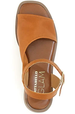 Donna PITTARELLO GLAM Flache Sandalen 14913 Echtes Leder
