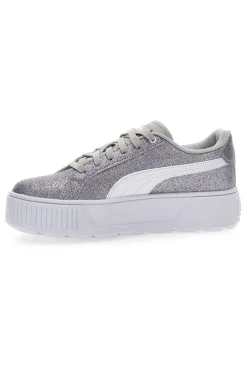 PUMA Flatform Karmen Glitz Silver Glitter Sneakers