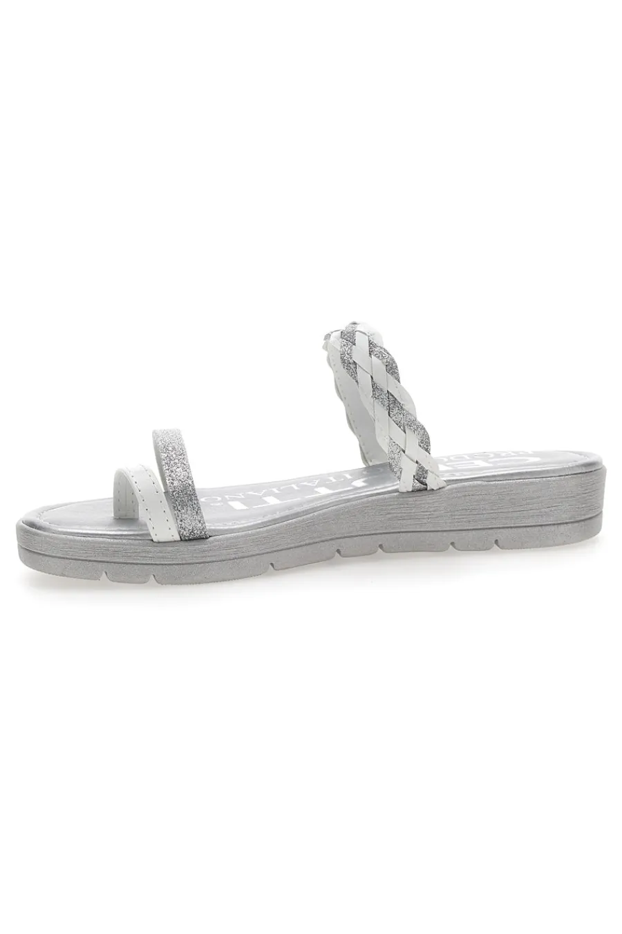 CERUTTI Flip-Flops 21581 Weiß und Silber WEIß, SILVER Clearance
