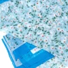 COVERI Foulard azzurra con fantasia floreale in tessuto leggero SCIAR/0996