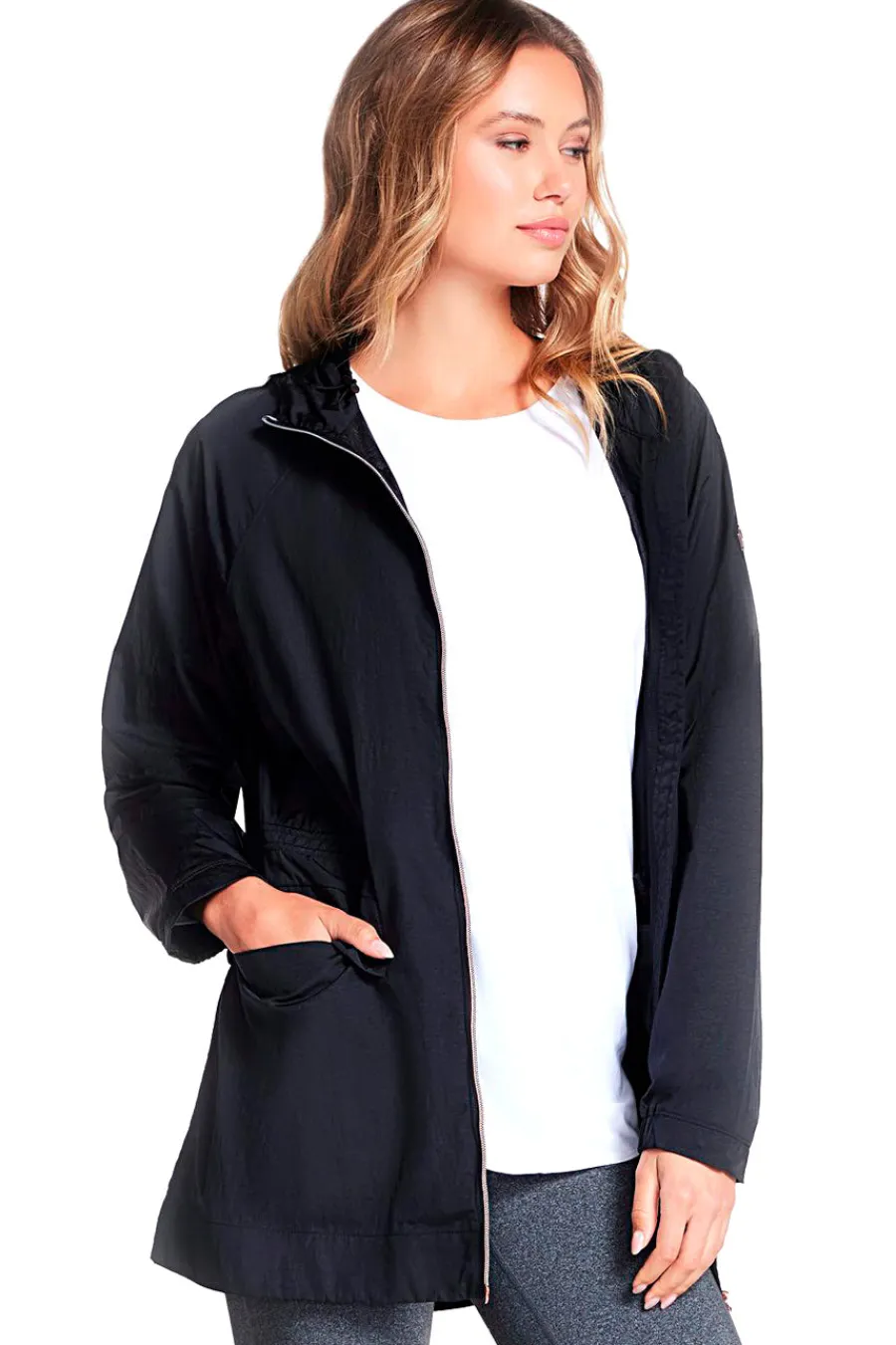 Donna SKECHERS Giacca Anti Pioggia con Cappuccio GO WAK Anorak