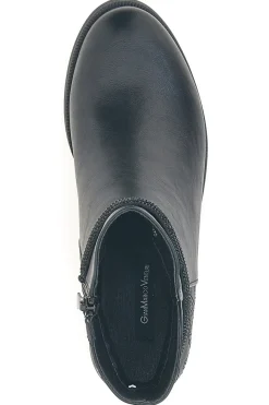 GMV Gianmarco Venturi TR0305 e Stiefeletten mit mittlerem Absatz und Steppdetail SCHWARZ Online
