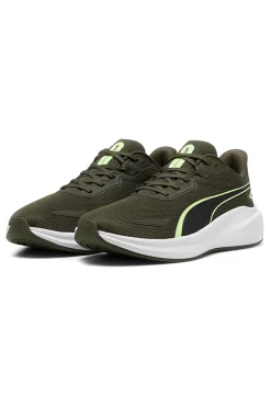 Uomo PUMA Grüne Laufschuhe mit weißer Sohle Skyrocket Lite