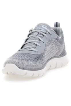 Uomo SKECHERS Grüne und schwarze Sneakers mit Memory Foam-Innensohle TRACK GLENDOR