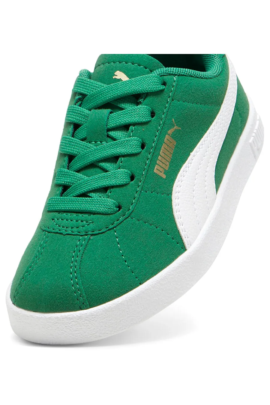 PUMA Grüne und weiße Sneakers Club II PS