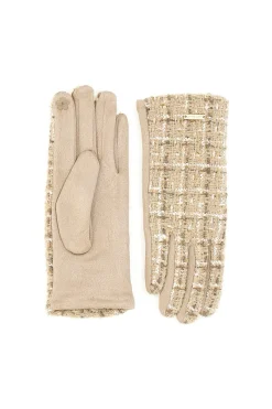 LAURA BIAGIOTTI Guanti in tweed con touch screen Biagiotti LB25W907-20