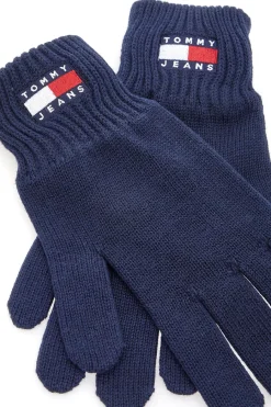 TOMMY HILFIGER Guanti in maglia 100% cotone Tommy Jeans Heritage Gloves