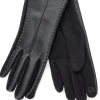 LAURA BIAGIOTTI Guanti neri eleganti effetto pelle touch screen Biagiotti LB25W910-20