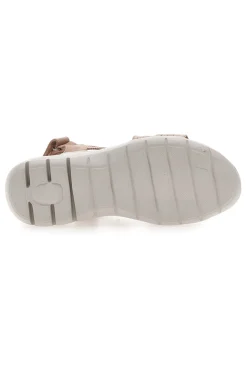 Donna FIRST ACTIVE Hautfarbene Sandalen mit elastischem Obermaterial mit geflochtenem Seileffekt THE 1