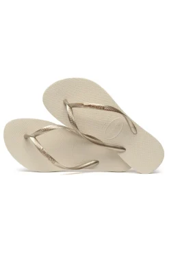 HAVAIANAS Slip Top Cremefarbene Flip-Flop-Hausschuhe BEIGE Online
