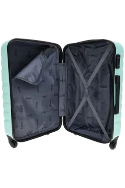 INDIGENO METROPOLITANO 178/P Kleiner blauer Hartschalenkoffer mit TSA-Schloss