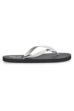 Uomo EVERLAST Infradito nere con fascette bianche EV0101