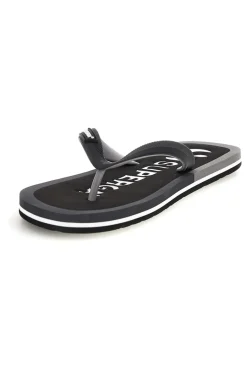 Uomo SUPERGA Infradito nere con logo S24T189