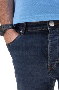 Uomo SEVENOAKS Jeans slim fit blu denim stretch 2688