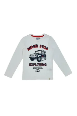 PITT KIDS Maglia Maniche Lunghe Bianca 2030