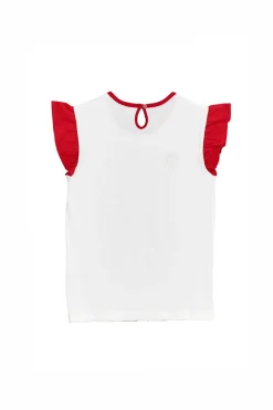PITT KIDS Maglietta Smanicata Bianca con Fragola 05059