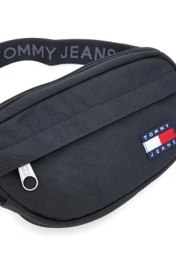 Donna TOMMY HILFIGER Marsupio nero in tessuto con logo Tommy Jeans Daily Bumbag
