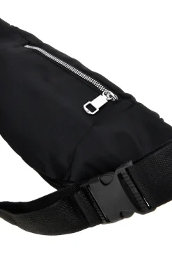Donna NBG Marsupio nero trapuntato con tasche zip Indigeno metropolitano 8200-A
