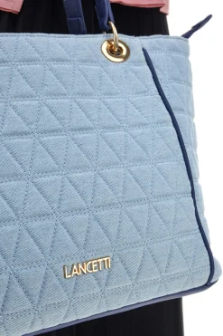 Donna LANCETTI Maxi Bag a Spalla Levasque Denim