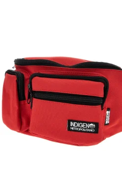 Donna INDIGENO METROPOLITANO Metropolitan Indigenous rote Multi-Pocket-Gürteltasche IM-21050-B