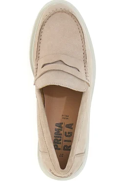 PRIMA RIGA Mocassini Beige Con Bocca di Leone 21153IGNIS Sale