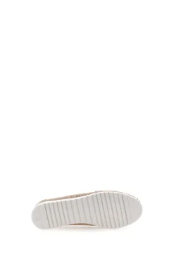 MIO TEMPO Mocassini con Tomaia Traforata e Fibbia Dorata MIN7023 BEIGE Outlet